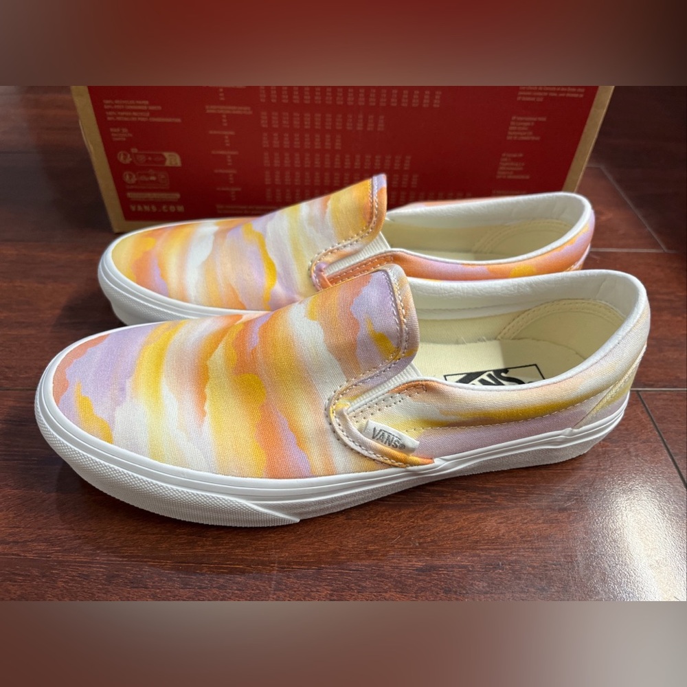 Womens 7.5 Vans Classic Slip On Festival Dream Sneaker Shoe Low Top New HALF BOX - Picture 7 of 16